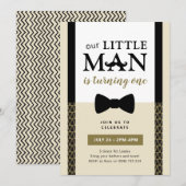 Invitation Little Man, anniversaire Little Man (Devant / Derrière)