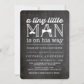 Invitation Little Man Mustache & Bow Cravate mignonne Baby sh (Devant)