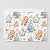 Invitation Little Man tourne une photo de Noël (Dos)