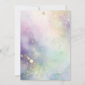 Invitation Little Mardi Gras Queen Fleur de Lis Baby Shower (Dos)