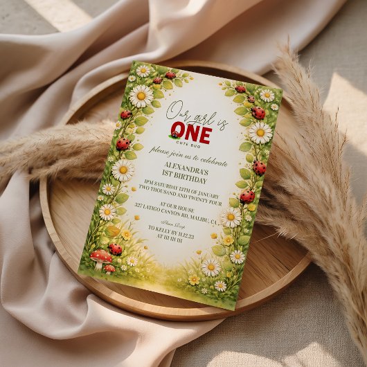 Invitation Little Meadow Lady Turns One