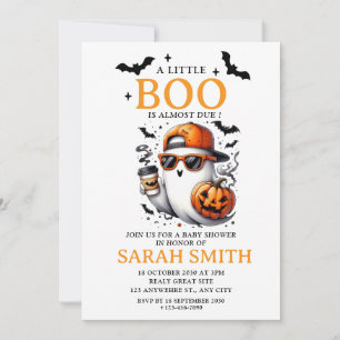 Invitation Little mignon Boo est presque dû Baby shower