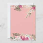 Invitation Little Miss ONE derful Boho Floral Premier anniver (Dos)