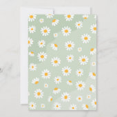 Invitation Little Miss ONEderful 1er anniversaire Boho Daisy (Dos)