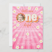 Invitation Little Miss ONEderful 1st Birthday Photo Invitatio (Devant)