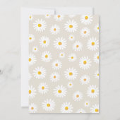 Invitation Little Miss Onederful Daisme Creme Sand Anniversai (Dos)