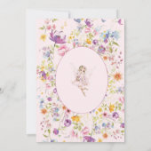 Invitation Little Miss Onederful fleuri 1er anniversaire (Dos)