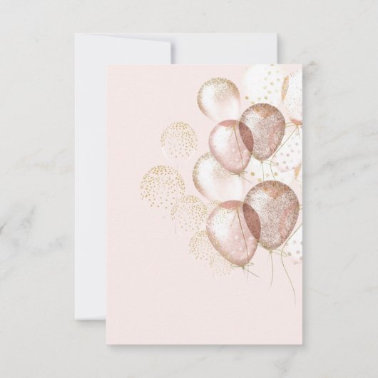 Invitation Little Miss ONEderful Pink Gold Crown 1er annivers (Dos)