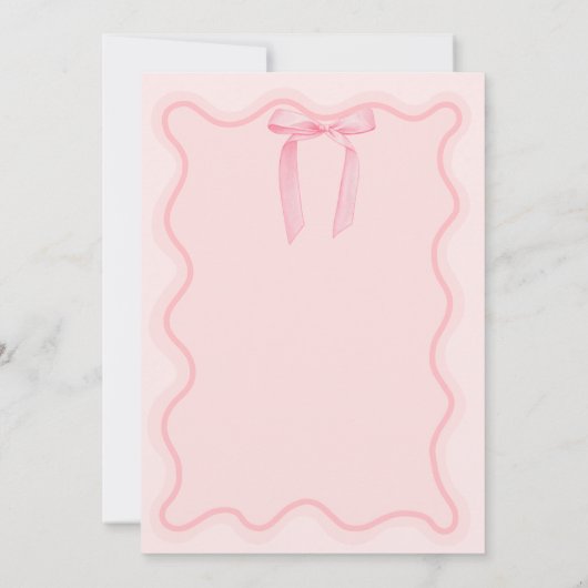 Invitation Little Miss ONEderful rose 1er anniversaire (Dos)