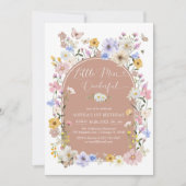 Invitation Little Miss ONEderful Wildflower 1st Birthday (Devant)