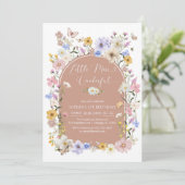 Invitation Little Miss ONEderful Wildflower 1st Birthday (Debout devant)