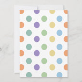 Invitation Little Monster 1er 2e 3e 4e 5e anniversaire (Dos)