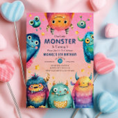 Invitation Little Monster Mash Whimsical Anniversaire de enfa