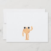 Invitation Little Monster Photo Anniversaire fête pour tous l (Dos)