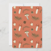 Invitation Little Mushroom Automne Baby shower d'automne (Dos)
