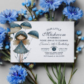 Invitation Little Mushroom Fairy Élégant parti Anniversaire d