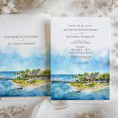 Invitation Little Palm Island Resort Floride Mariage