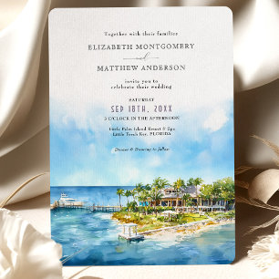Invitation Little Palm Island Resort Floride Mariage