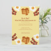 Invitation Little Pancake Brunch Theme Gender Reveal (Debout devant)