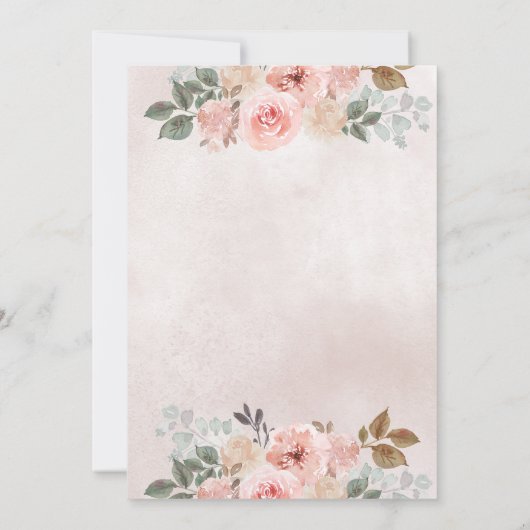 Invitation Little Peach est sur le chemin Baby shower Invitat (Dos)