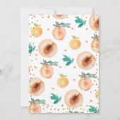 Invitation Little Peach on the Way Baby shower (Dos)