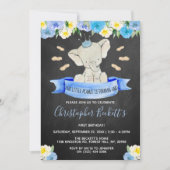 Invitation Little Peanut Boys 1er anniversaire (Devant)