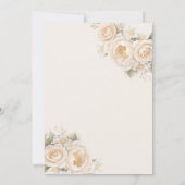 Invitation Little Pearl Bow Floral Baby Shower (Dos)