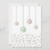 Invitation Little Pearl Under the Sea Pearlcore Baby shower (Dos)