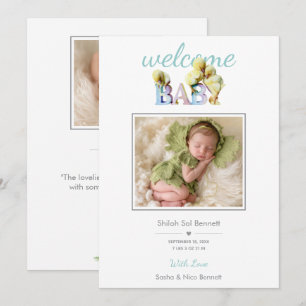 Invitation Little Peep & Co. Bienvenue Bébé