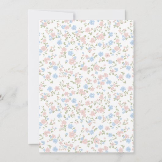 Invitation Little Peter Rabbit et maman 1er anniversaire (Dos)