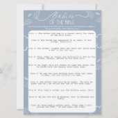 Invitation Little Piece of Heaven Blue Babies of the Bible (Devant)