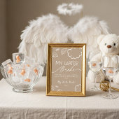 Invitation Little Piece of Heaven My Water Broke Game Beige