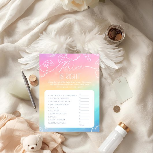 Invitation Little Piece of Heaven Rainbow Price Right Game