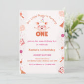 Invitation Little Piggy 1er anniversaire | Thème Farm Barnyar (Debout devant)