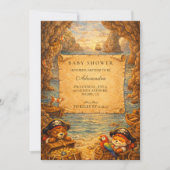 Invitation Little Pirates Treasure Voyage Baby Shower (Devant)