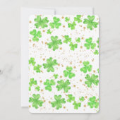 Invitation Little Pot of Gold Lucky Shamrock Anniversaire de (Dos)