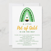 Invitation Little Pot of Gold St. Patrick's Day Baby shower (Devant)