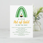 Invitation Little Pot of Gold St. Patrick's Day Baby shower (Debout devant)
