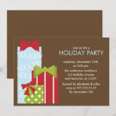 Invitation Little Presents Fête de Noël (Devant / Derrière)