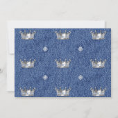 Invitation Little Prince African American Denim & Diamants (Dos)