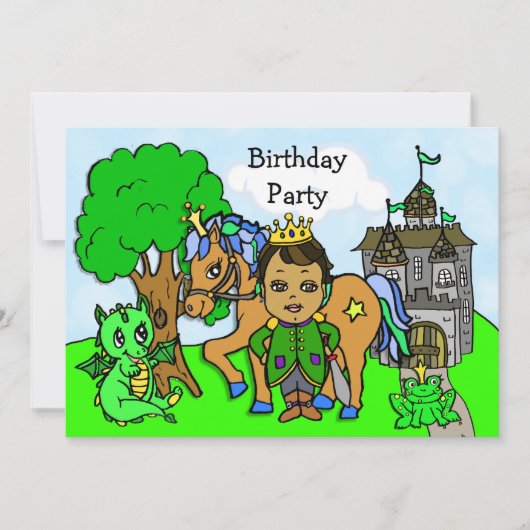 Invitation Little Prince Fairy Tale Anniversaire Fête (Devant)