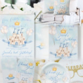 Invitation Little Prince Fairytale Gold Crown 2e anniversaire