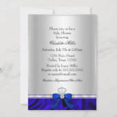 Invitation Little Prince Royal Blue Boy Baby shower 2 (Dos)