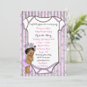 Invitation Little Princess Baby shower Invitation, tendance,  (Debout devant)