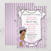 Invitation Little Princess Baby shower Invitation, tendance,  (Devant / Derrière)
