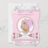 Invitation Little Princess Girl 1er anniversaire (Devant)