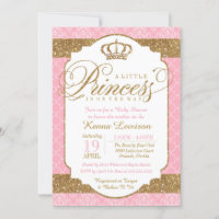 Little Princess Royal Pink and Gold Baby shower