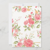 Invitation Little Princess Shabby Chic Floral Baby shower (Dos)