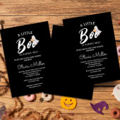 Invitation Little Pumpkin Boo – Halloween Baby Shower 