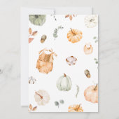 Invitation Little Pumpkin Fall Autumn Baby Shower (Dos)